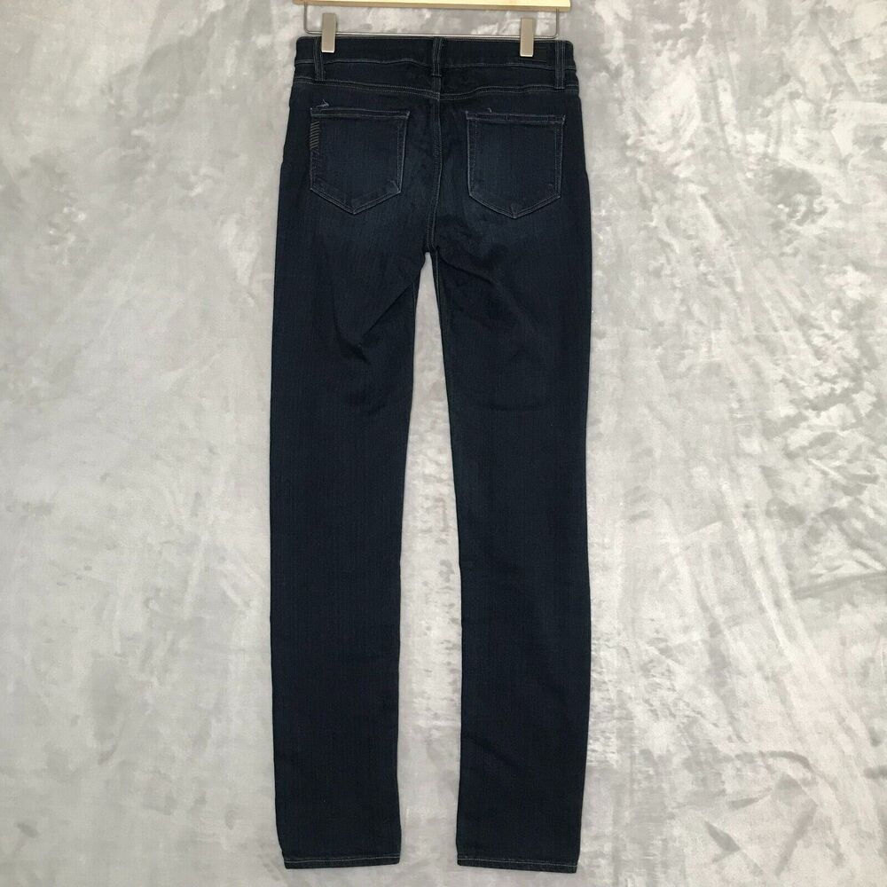 Paige Skyline Skinny Womens 26 Mona Dark Wash Low Rise Pockets Stretch - Picture 7 of 13
